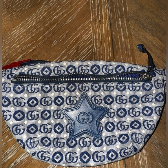 Authentic Gucci Kids jacquard logo-patch belt bag! Blue! Kids luxury! - Picture 11 of 11